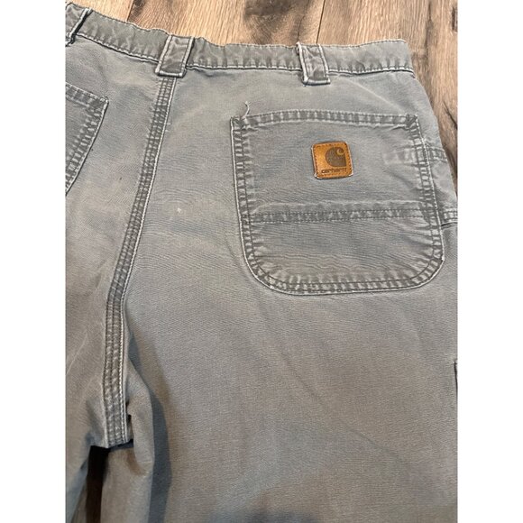 Carhartt Mens B161 Fatigue Camo Cargo Pants 38x30 FITS 34x24 Cotton Durable Outd - Picture 7 of 9